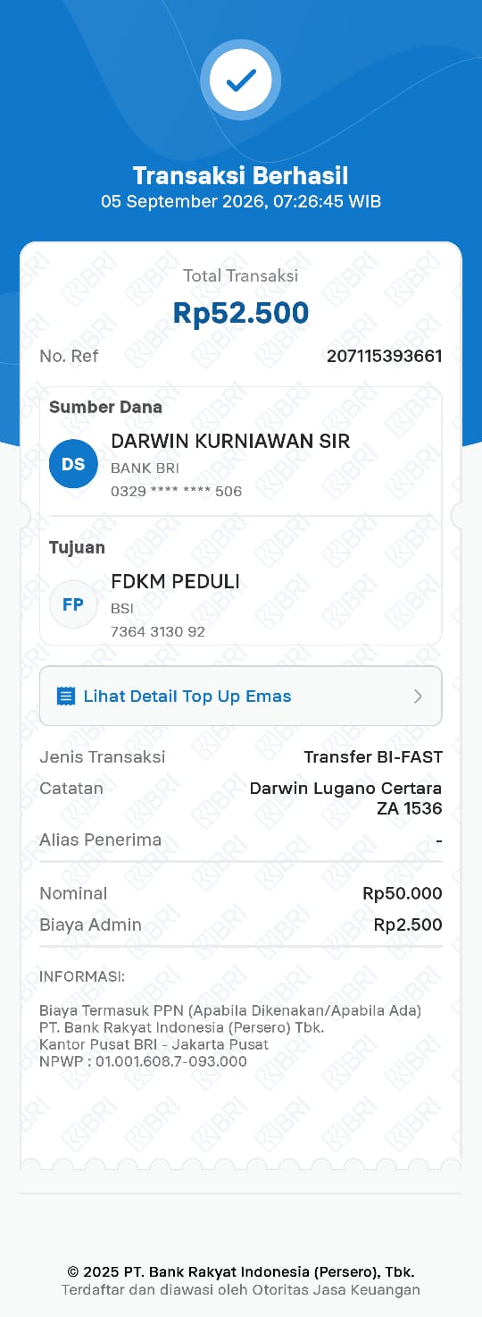 Bukti Darwin Kurniawan